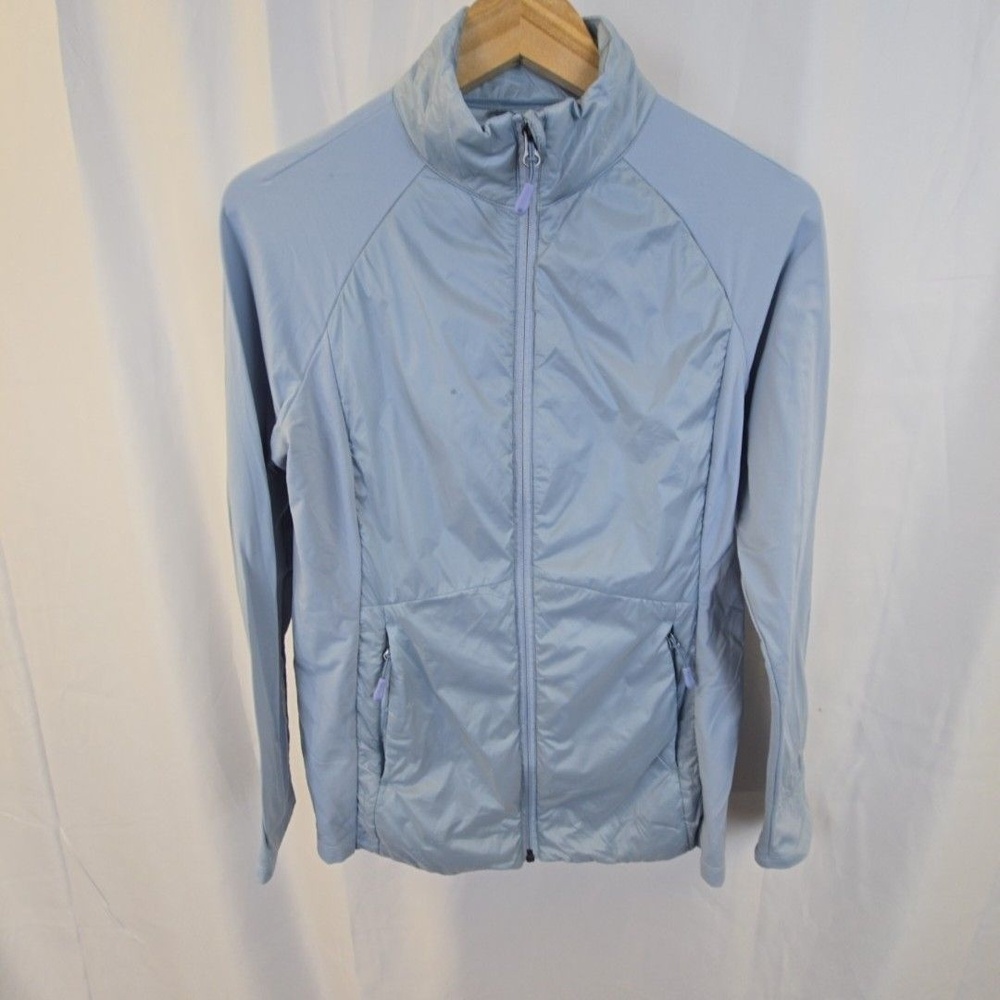 32 Degrees Cool Jacket Womens Medium Blue Full Zip Lightweight Windbreaker